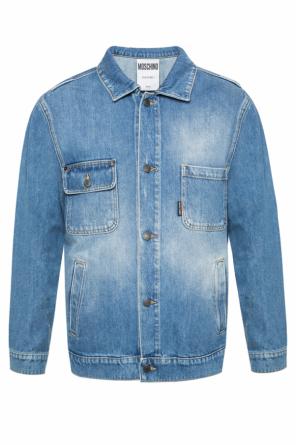 Logo-embroidered denim jacket, zdjęcie 1 Logo-embroidered denim jacket od Moschino
